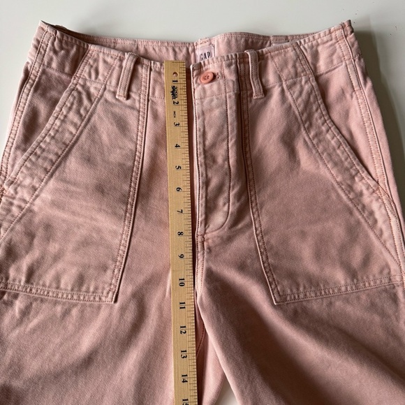 GAP High Rise Straight Crop Wide leg button fly pants Women’s size 6 - Picture 10 of 13